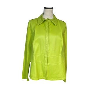 NY Gard Collections Leather Front Jacket